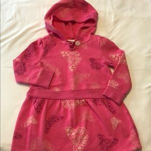 Butterfly sweater hoodie dress